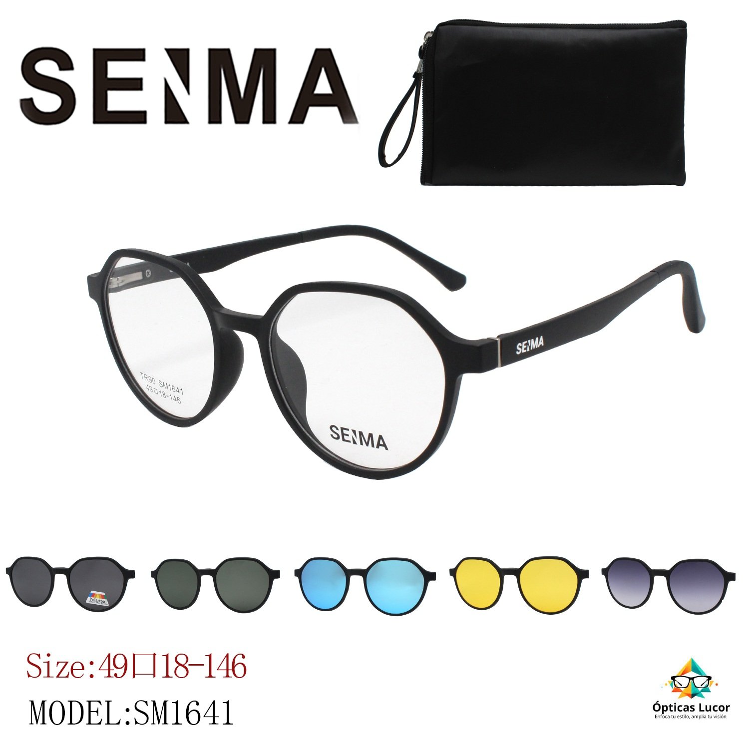 Overlay Glasses SM1641 – TR90 mount